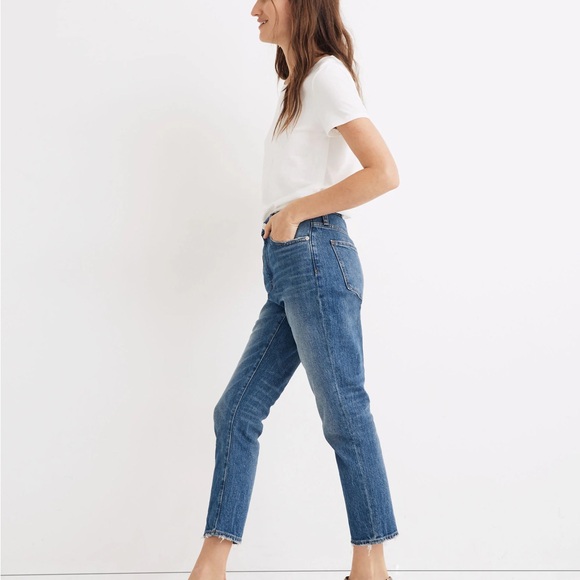 Madewell High Rise Slim Crop Boyjean - Picture 4 of 11